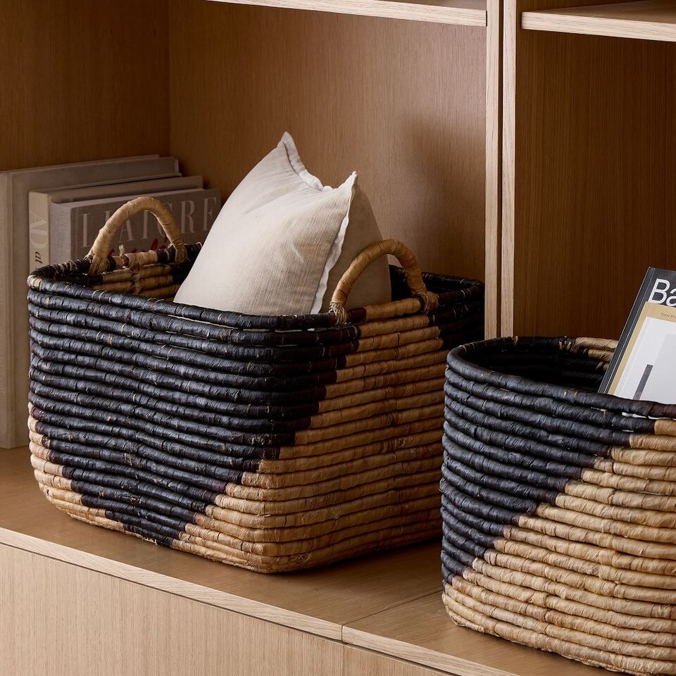 Woven Seagrass Baskets Natural West Elm Australia